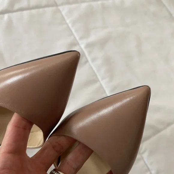 COPY - Jimmy choo heels. Elastic around ankle 37 1/2 - Picture 3 of 6